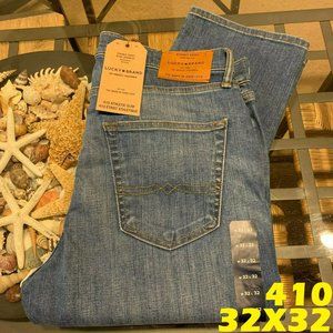 $119 LUCKY BRAND MENS 410 ATHLETIC SLIM 32X32 NWT